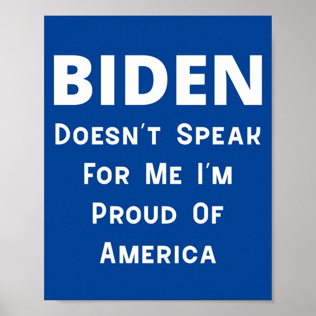 Biden - Stolz Amerikas Poster (Vorne)