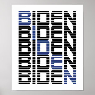 BIDEN-Textstapel Poster