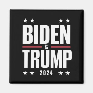 Biden Trump 2024 Lustige Wahl Präsidentschaftskand Magnet
