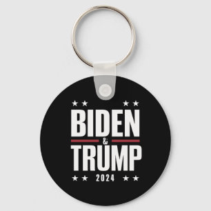 Biden Trump 2024 Lustige Wahl Präsidentschaftswahl Schlüsselanhänger