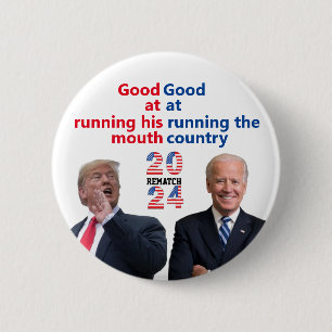 Biden Trump Rematch Button