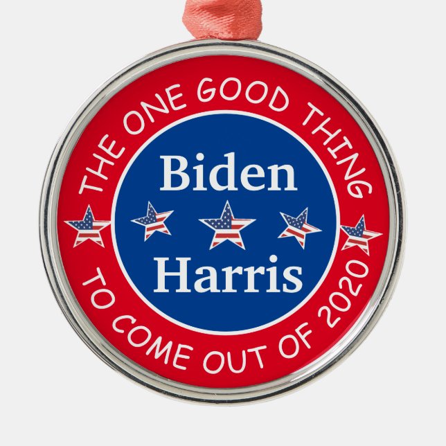 Biden und Harris 2020 Christmas Keepake Ornament Aus Metall (Vorne)