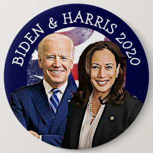 Biden und Harris 2020 US-Kundgebung zur Wahl Button