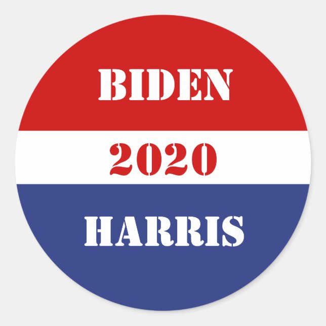 Biden und Harris - Aufkleber für die Wahlen 2020 (Vorderseite)