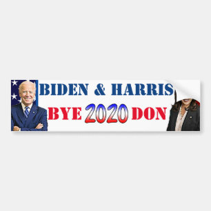 Biden und Harris Bye-Don Anti Trump Autoaufkleber
