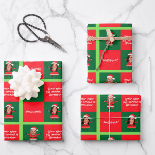 Biden und Harris Weihnachtswrapping Paper Geschenkpapier Set