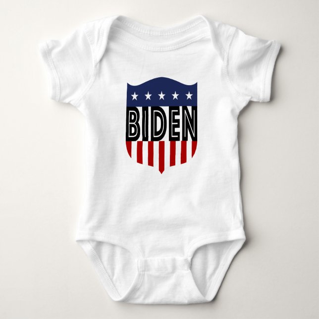 BIDEN US Flagge Baby Strampler (Vorderseite)