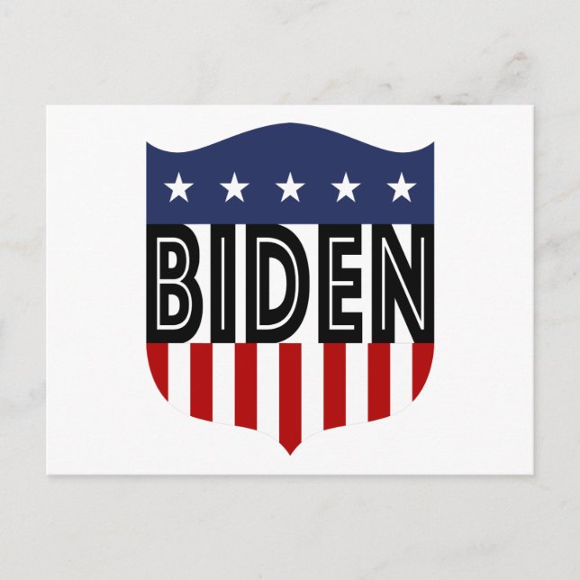 BIDEN US Flagge Postkarte (Vorderseite)