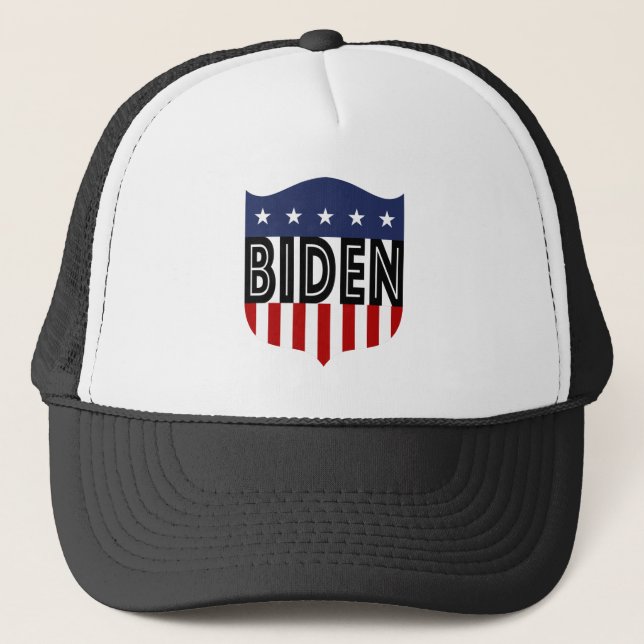 BIDEN US Flagge Truckerkappe (Vorderseite)