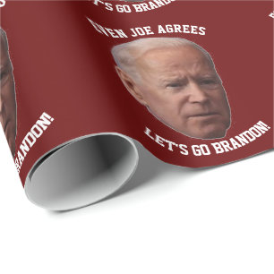 BIDEN VEREINBART LET'S GO BRANDON BIG GEBURTSTAG GESCHENKPAPIER