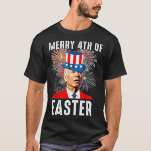 Biden verwirrte lustige Merry 4. glücklich Sie wis T-Shirt