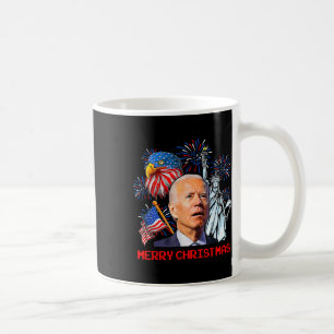 Biden verwirrte Patriotic Frohe Weihnachten für 4. Kaffeetasse