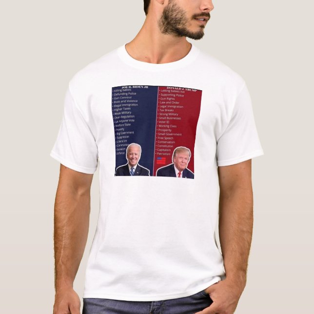 BIDEN vs. TRUMP T-Shirt (Vorderseite)