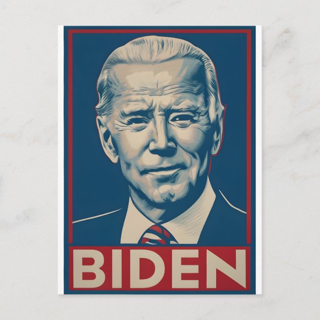 Biden Wahl 2024 Retro-Politik Postkarte (Vorderseite)