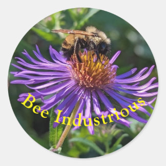 Bie Industrious Runder Aufkleber
