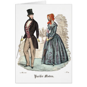 Biedermeier Mode-Illustration