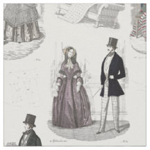 Biedermeier-Mode Romantische Vintage-Toile
