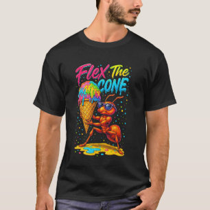 Biege den Kegel lustig Eis-Wasserfarbe für den Som T-Shirt