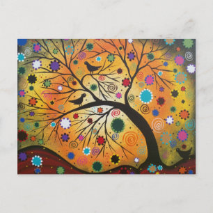 Biegen von Zweigen mit LORI EVERETT Postkarte