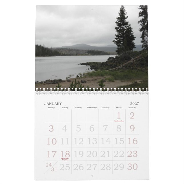 Biegung, das Herz von ODER Kalender (Jan 2027)