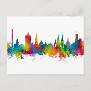 Bielefeld Deutschland Skyline Postkarte