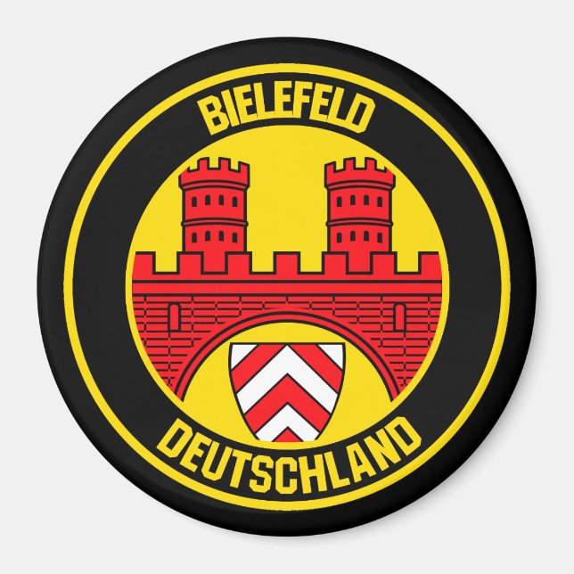 Bielefeld RundEmblem Magnet (Vorne)