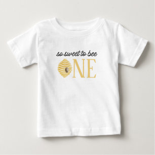 Biene 1. Geburtstag Süß, um Eins zu sein Baby T-shirt