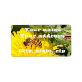 Biene Adressaufkleber