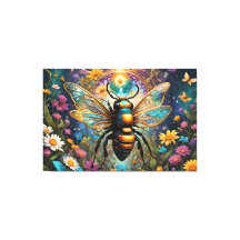 Biene ai art Stretched Canvas Print