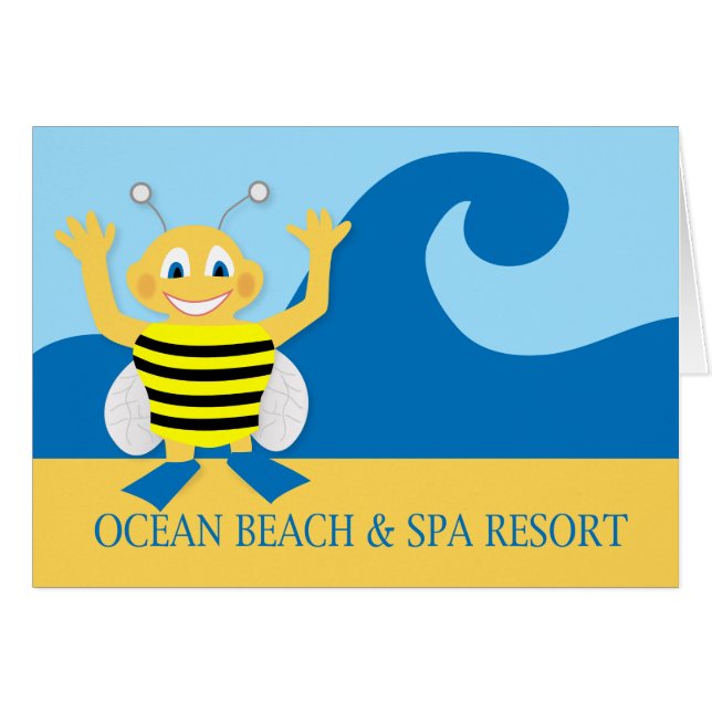 Biene am Strand (Vorderseite (Horizontal))