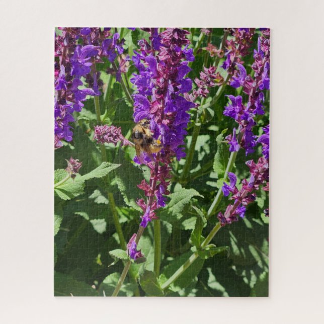 Biene auf Blumen 252-Teile-Puzzle Puzzle (Vertikal)