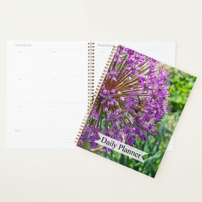 Biene auf Blumenplaner Planer (Anzeige)
