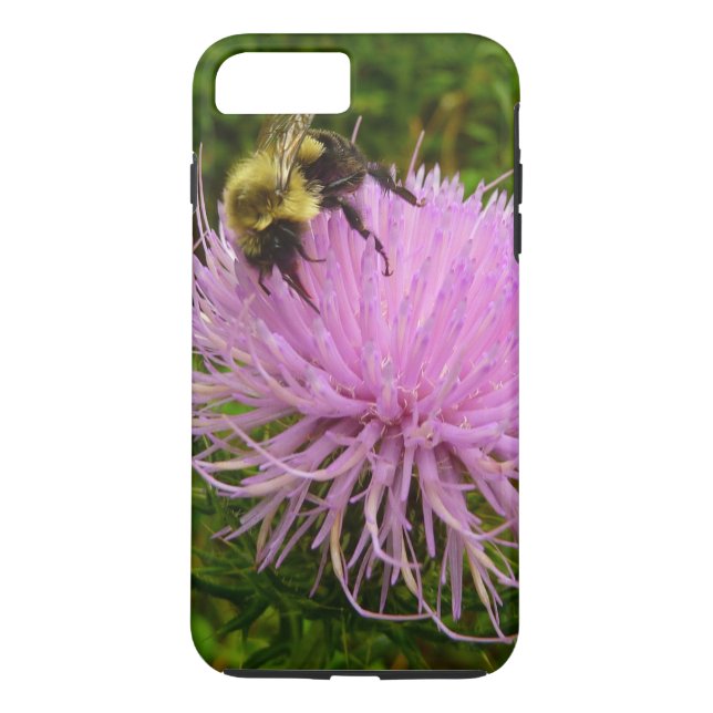 Biene auf der Blume Thistle Nature Case-Mate iPhone Hülle (Rückseite)