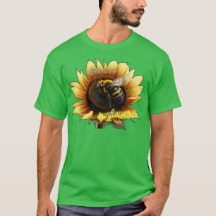 Biene auf einer Sonnenblume 16 T-Shirt