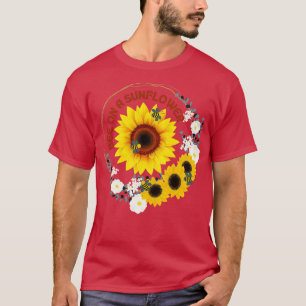 Biene auf einer Sonnenblume 55 T-Shirt