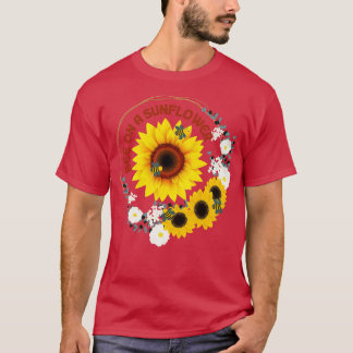 Biene auf einer Sonnenblume 55 T-Shirt