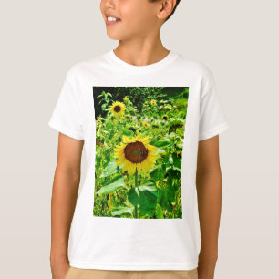 Biene auf gelber Sonnenblume T-Shirt