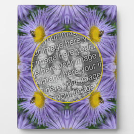 Biene auf violetten Blumen Natur hinzufügen Ihr Fo Fotoplatte