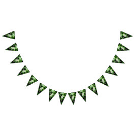 Biene auf weißen Blume Wimpelkette