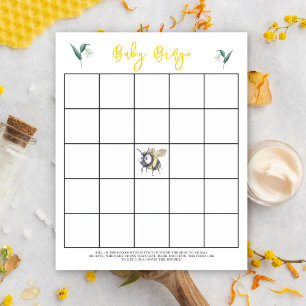 Biene - Baby Shower Bingo Spiel