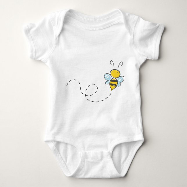Biene Baby Strampler (Vorderseite)