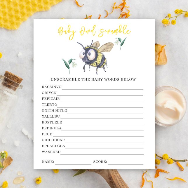 Biene - Baby Word Scramble (Von Creator hochgeladen)