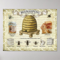 Biene Behalte mit Honigbienen