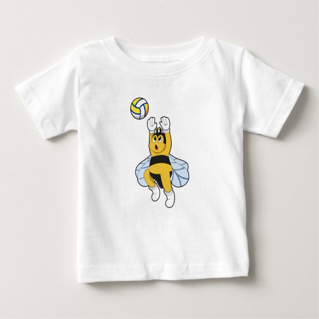 Biene beim Volleyball Sports Baby T-shirt (Vorderseite)