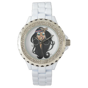 BIENE bescheidenes Uhr-Weiß Armbanduhr