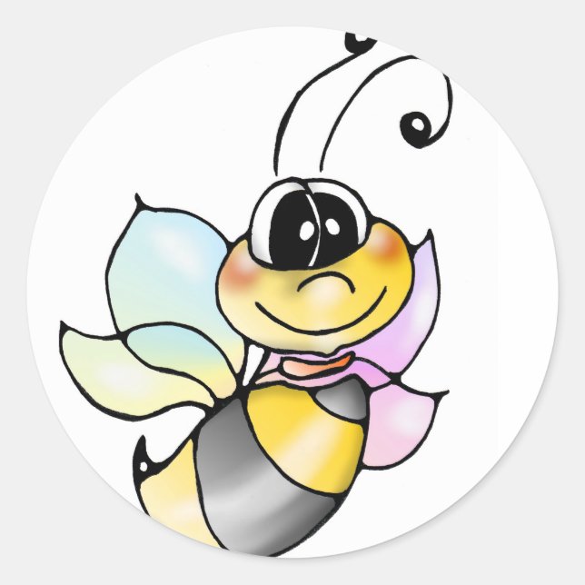 Biene Bienen aufkleber - sticker bee bees (Vorderseite)