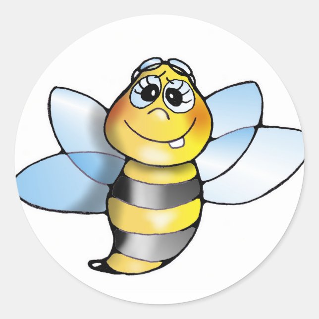 Biene Bienen aufkleber - sticker bee bees (Vorderseite)