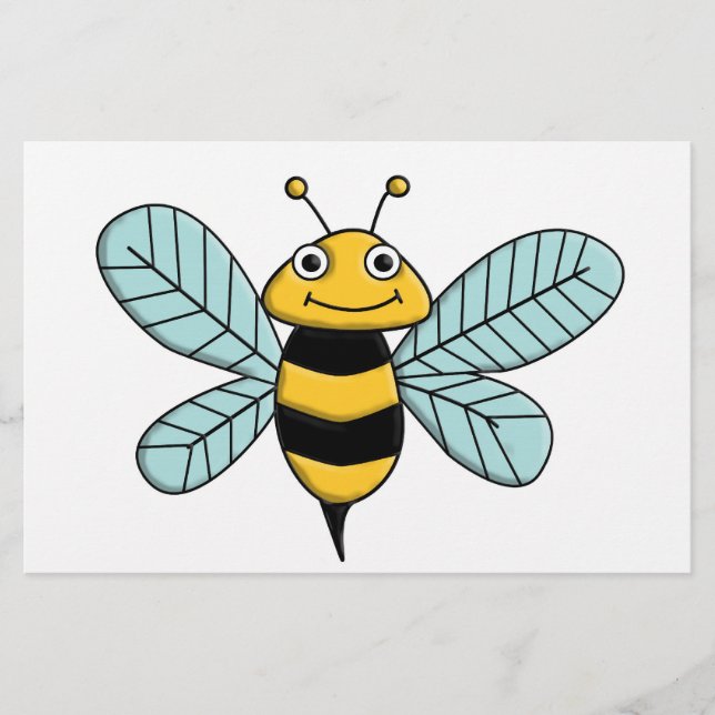 Biene Briefpapier (Vorderseite)