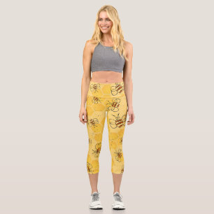 Biene Buzzing Honey Bees Niedlich Capri Leggings