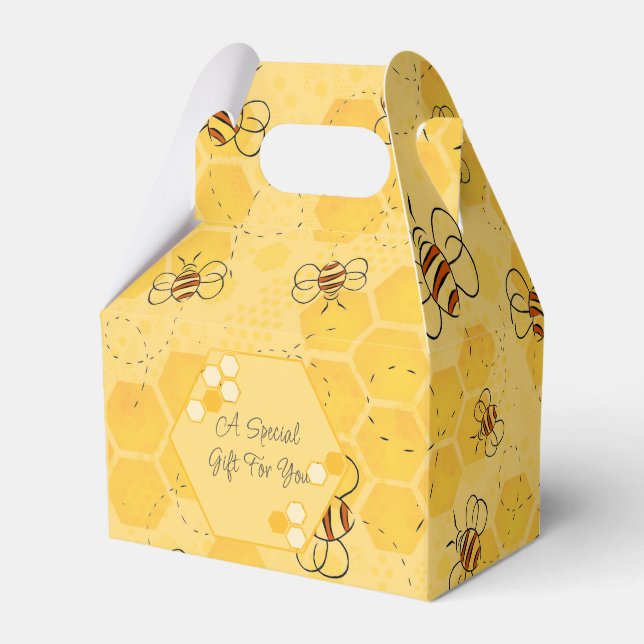 Biene Buzzing Honey Bees Niedlich Geschenkschachtel (Vorderseite)